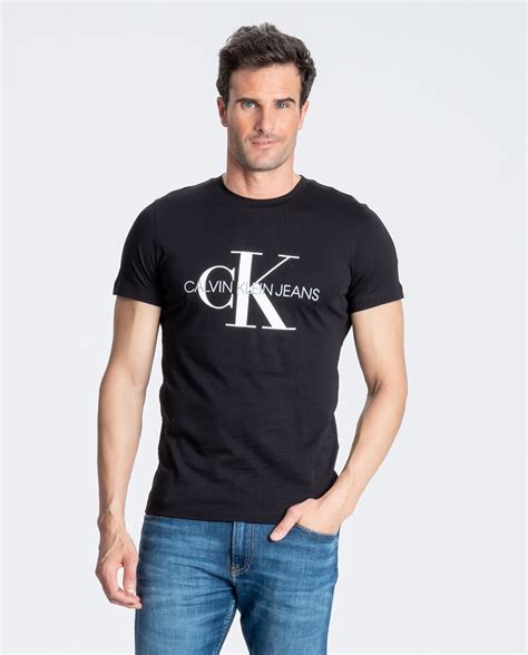 camiseta calvin klein negra hombre